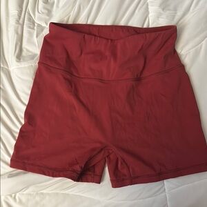 Alphalete Red High Waist Shorts